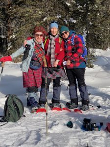 Dressing up in plaid for Robbie Burns Day.
